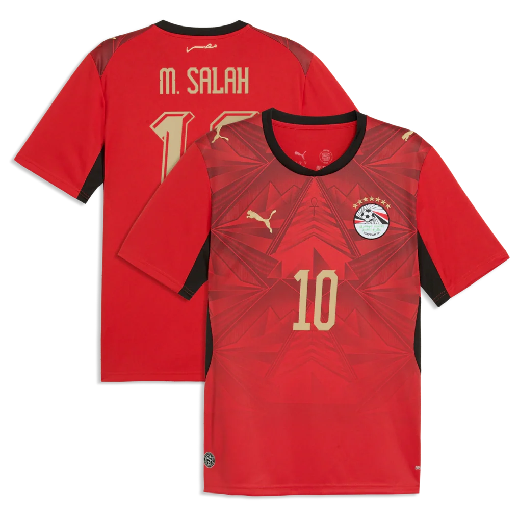 Mohamed Salah #10 Egypt National Team Puma 2026 Home Jersey - Red