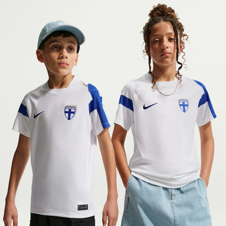 Finland National Team Nike Youth 2026 Home Stadium Jersey - White