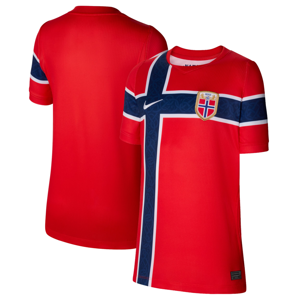 Norway National Team Nike Youth 2026 Home Stadium Jersey - Red
