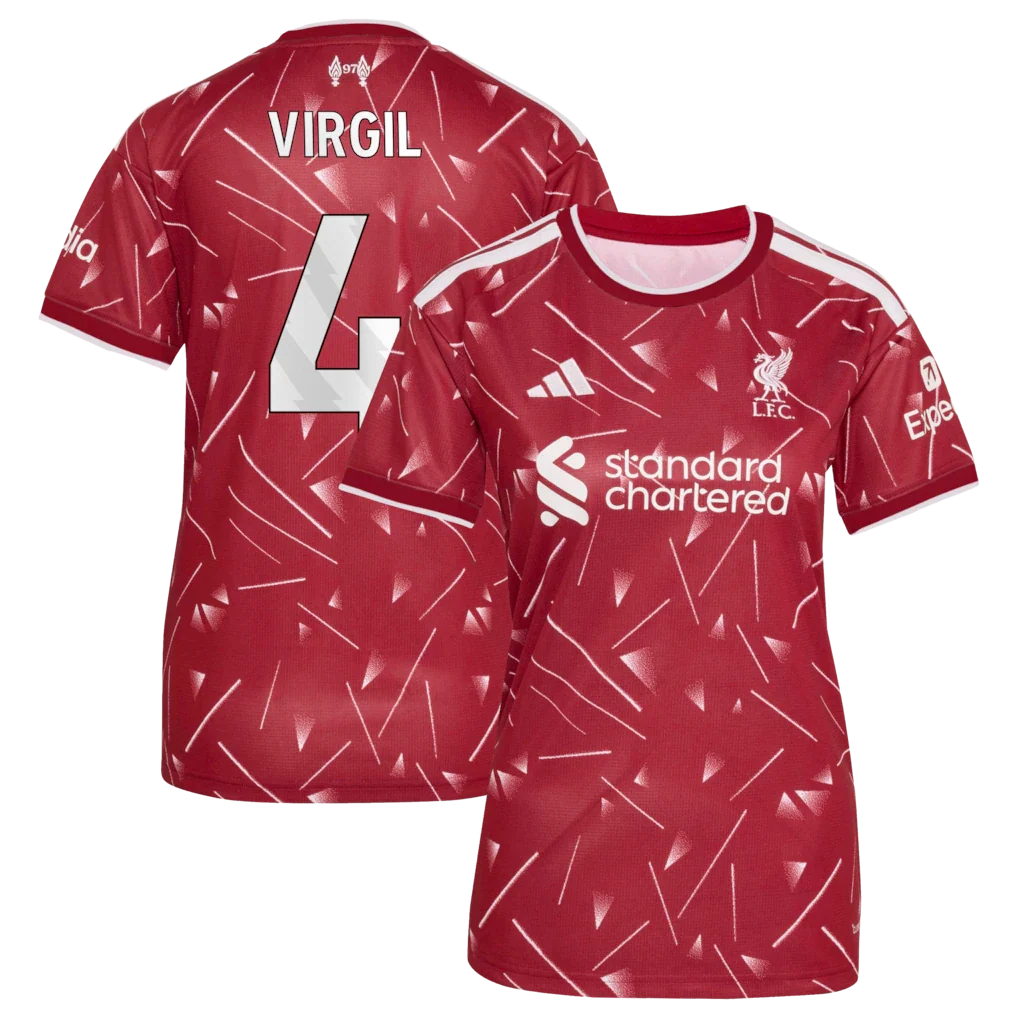 Virgil van Dijk Liverpool adidas Women's 2026/27 Home Jersey - Red