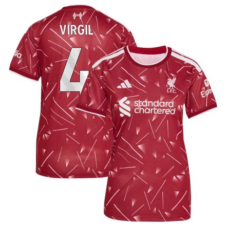 Virgil van Dijk Liverpool adidas Women's 2026/27 Home Jersey - Red