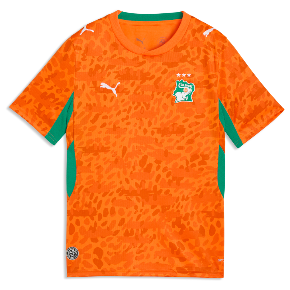 Ivory Coast National Team Puma Youth 2026 Home Jersey - Orange