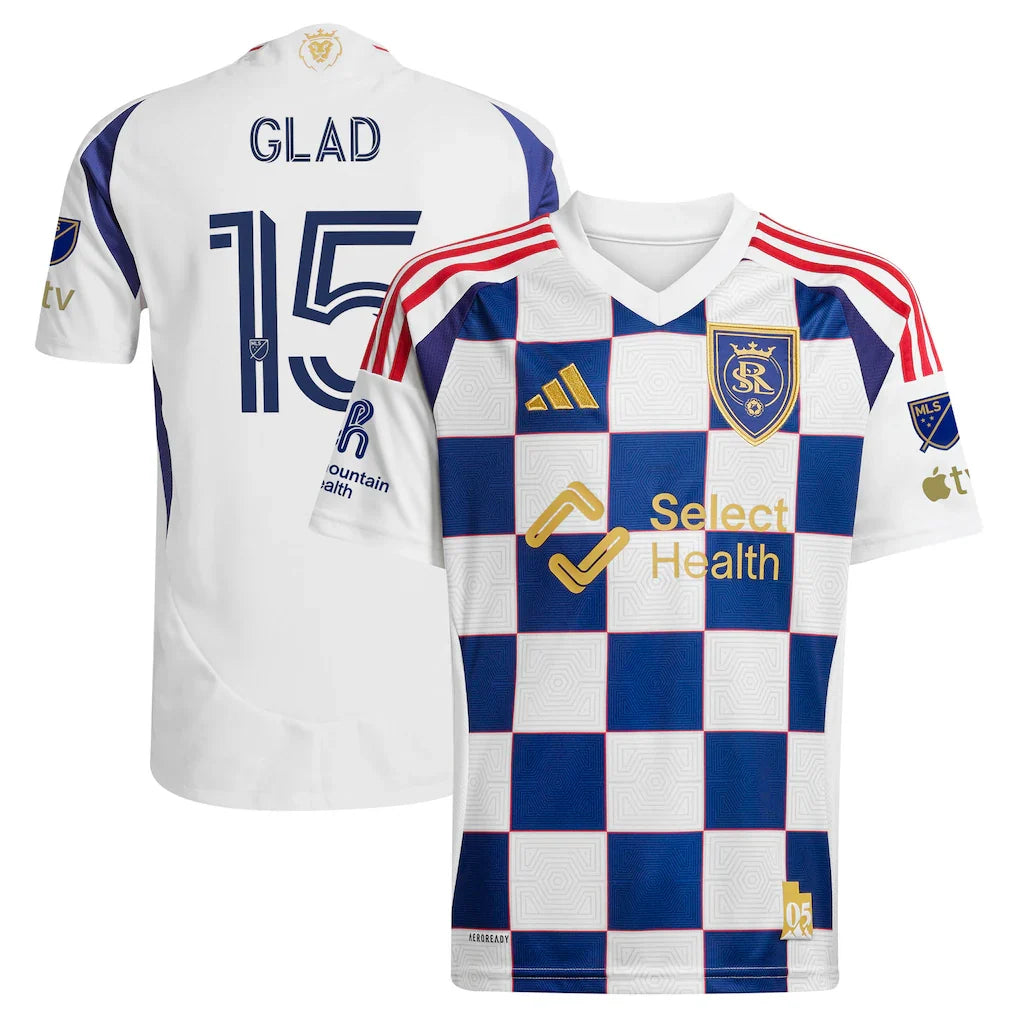 Justen Glad Real Salt Lake 2025 Grid City On-Field - White