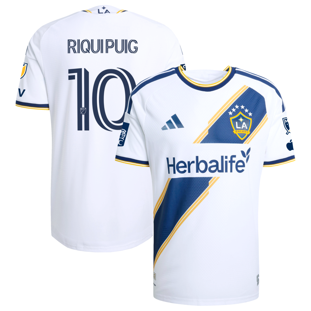 Riqui Puig LA Galaxy 2026 The VeloCITY Kit On-Field Patch Jersey - White