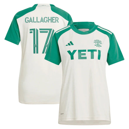 Jon Gallagher Austin FC adidas Women's 2024 The Armadillo Kit Player Jersey – Tan