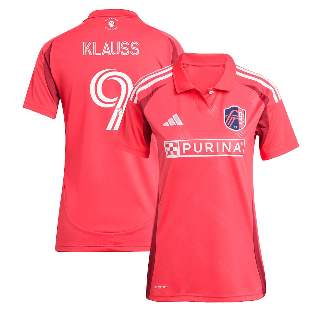 João Klauss St. Louis City SC adidas Women's 2025 Forever CITY Red Player Jersey - Red