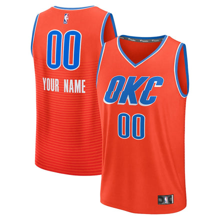 Oklahoma City Thunder Custom Jersey - Statement Edition - Orange