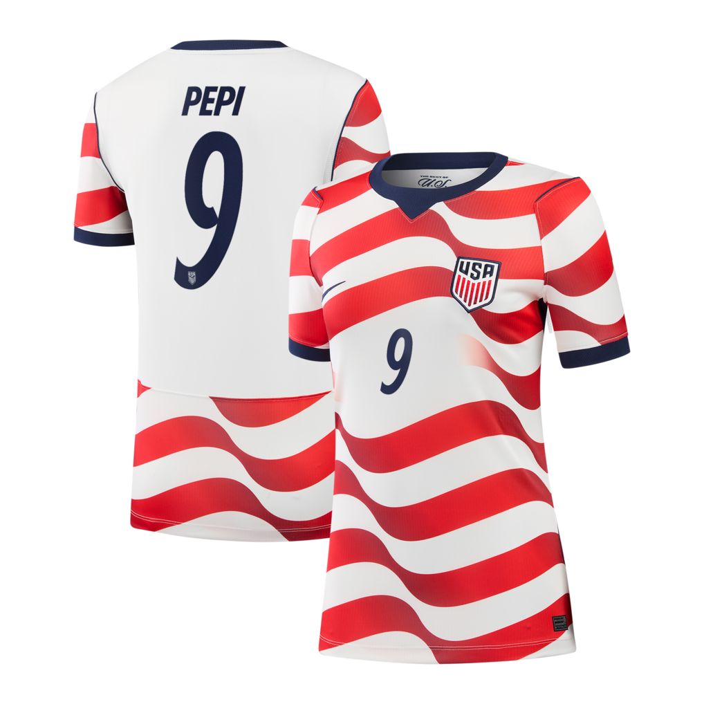 Ricardo Pepi USMNT Nike Women's 2026 Home Stadium Jersey - White