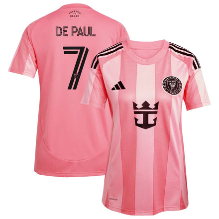 Rodrigo De Paul Inter Miami CF adidas Women's 2025 Euforia Player Jersey - Light Pink