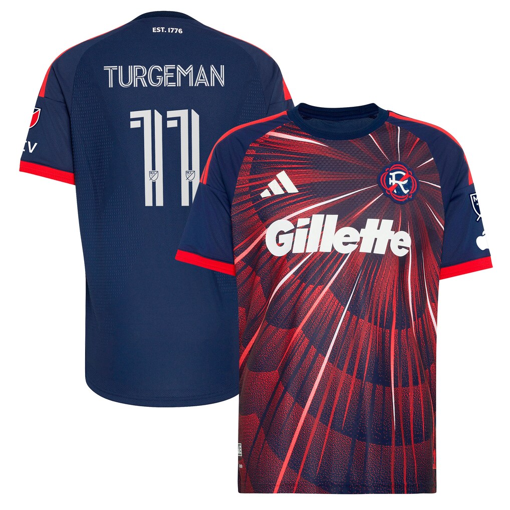 Dor Turgeman New England Revolution 2026 Independence Day On-Field Patch Jersey - Blue