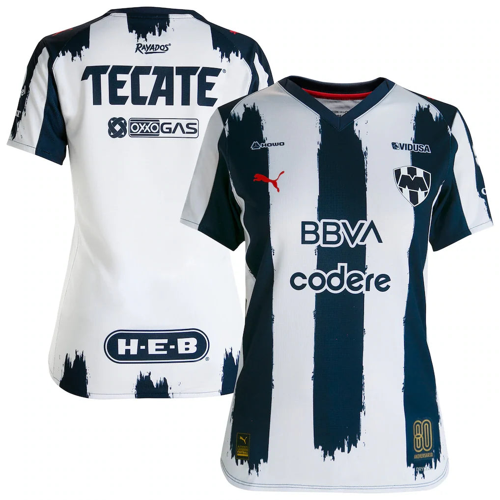 CF Monterrey Puma Women's 2025/26 Home 80th Anniversary Jersey - Navy