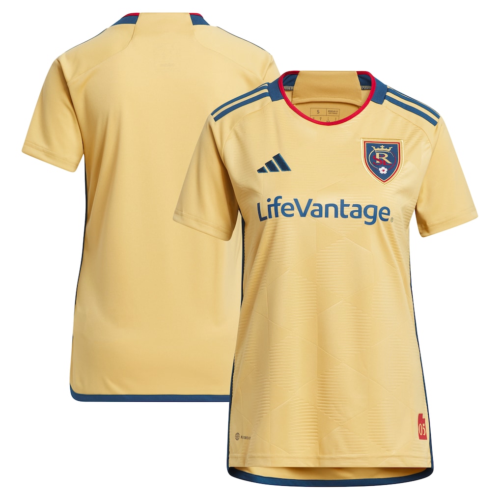 Real Salt Lake adidas Women's 2023 The Beehive State Kit Jersey - Gold