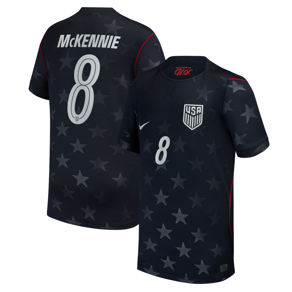 Weston McKennie #8 USMNT Nike Youth 2026 Away Stadium Jersey - Blue