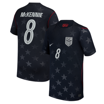 Weston McKennie #8 USMNT Nike Youth 2026 Away Stadium Jersey - Blue