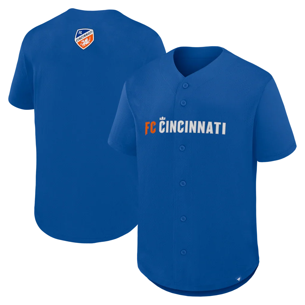 FC Cincinnati Maximum Intensity Button-Up Jersey - Blue