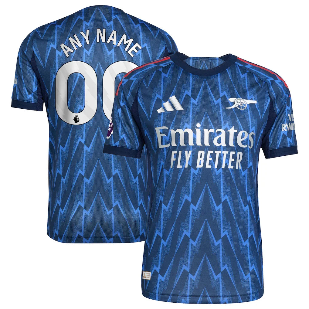 Arsenal 2025/26 Away Custom Jersey - Blue