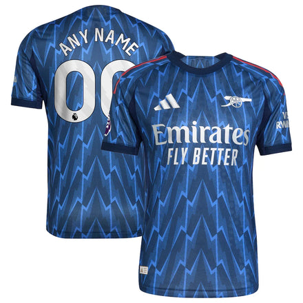 Arsenal 2025/26 Away Custom Jersey - Blue
