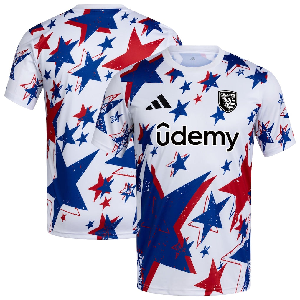 San Jose Earthquakes 2026 Americana Pre-Match Jersey - White