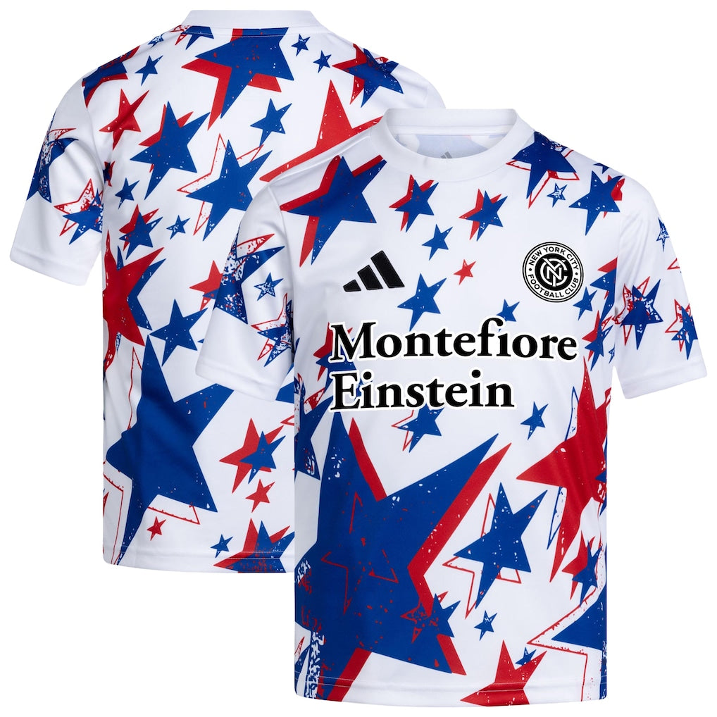 New York City FC Youth 2026 Americana Pre-Match Jersey - White