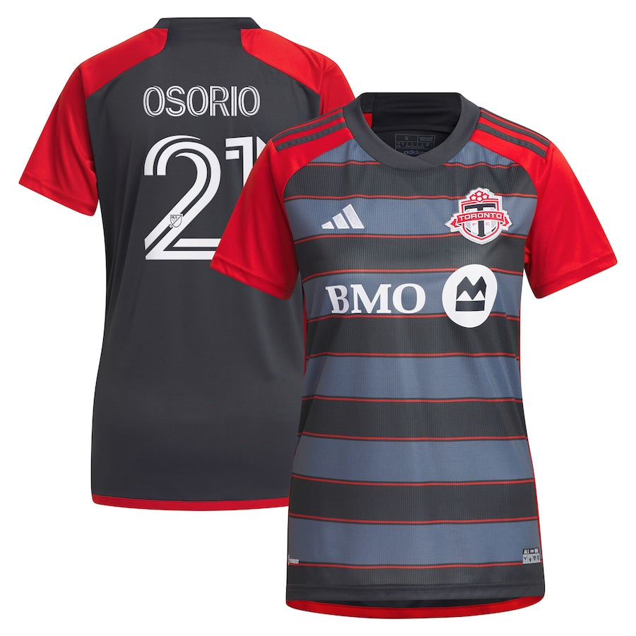 Jonathan Osorio Toronto FC adidas Women's 2023 Club Kit Player Jersey - Gray