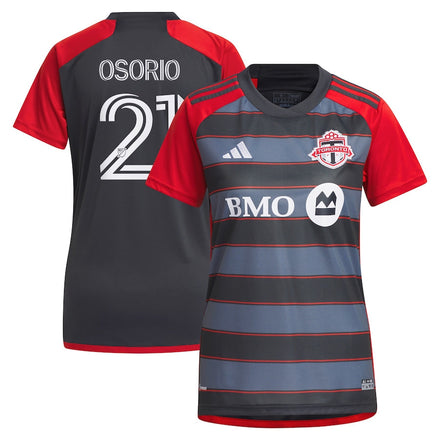 Jonathan Osorio Toronto FC adidas Women's 2023 Club Kit Player Jersey - Gray