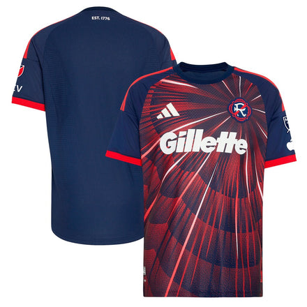 New England Revolution 2026 Independence Day On-Field Patch Jersey - Blue