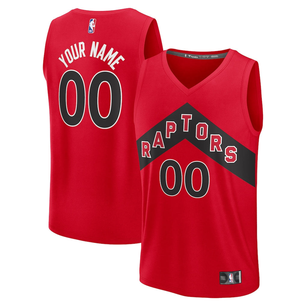Toronto Raptors Custom Jersey - Icon Edition - Red