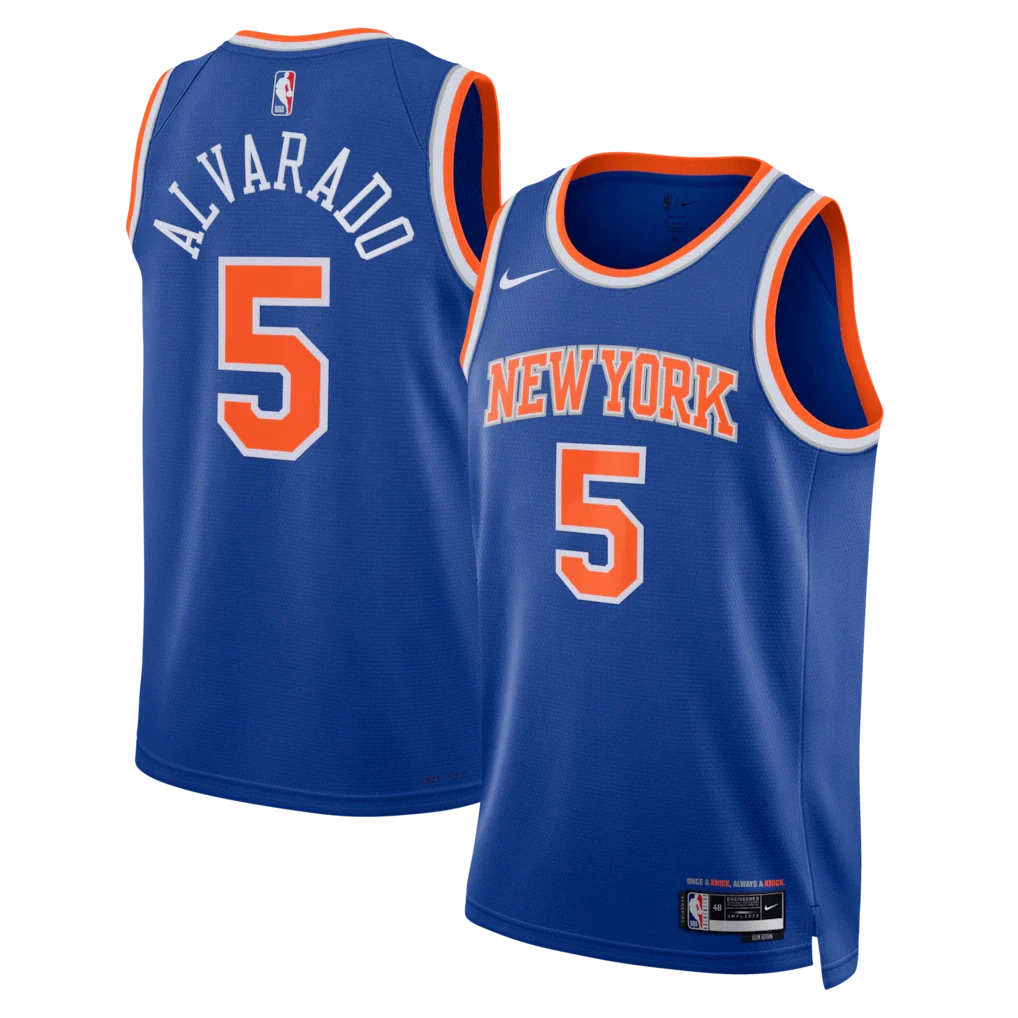 José Alvarado #5 New York Knicks Unisex - Icon Edition - Blue