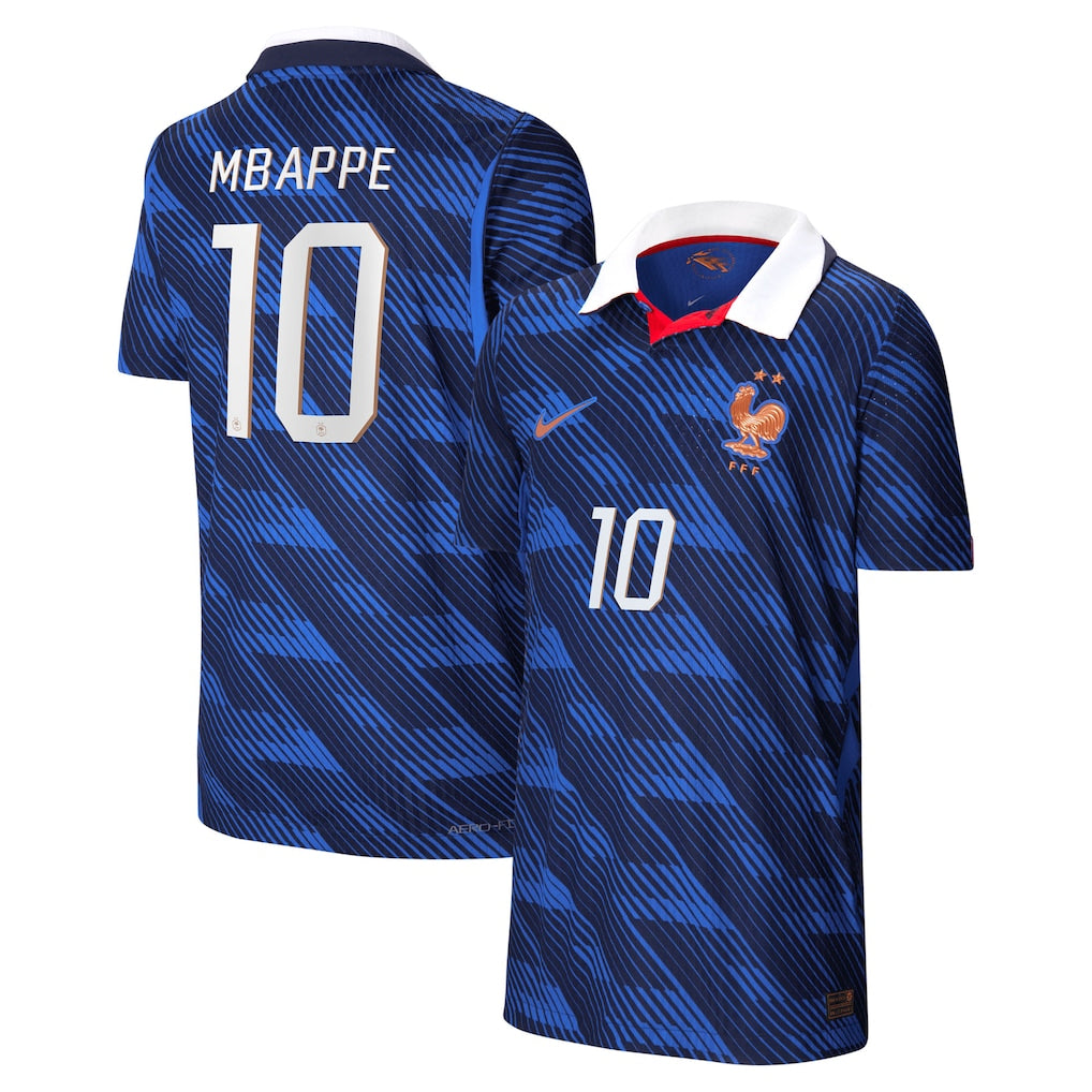 Kylian Mbappé France National Team Youth 2026 Home Match - Blue