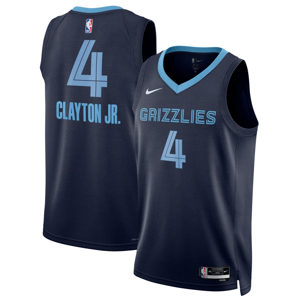 Walter Clayton Jr. Memphis Grizzlies Unisex - Icon Edition - Navy