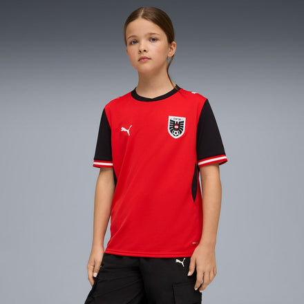 Austria National Team Puma Youth 2026 Home Jersey - Red