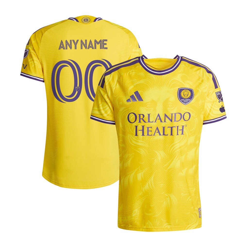 Orlando City SC 2026 Sunken Treasure Kit On-Field Patch Custom Jersey - Gold