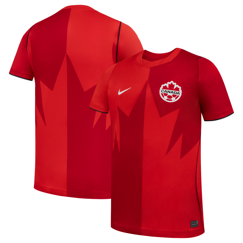 Canada Soccer Nike Youth 2026 Home Stadium Jersey - Red