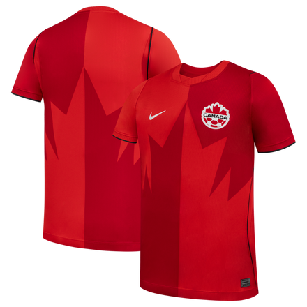 Canada Soccer Nike Youth 2026 Home Stadium Jersey - Red