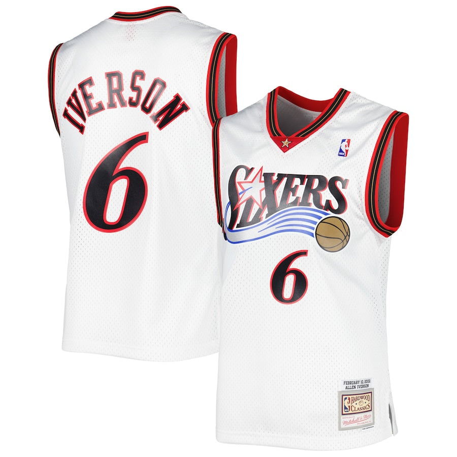 Allen Iverson Philadelphia 76ers 2002/03 Hardwood Classics - White