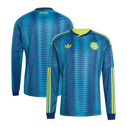 Colombia National Team adidas 2026 Away Long Sleeve Jersey - Turquoise