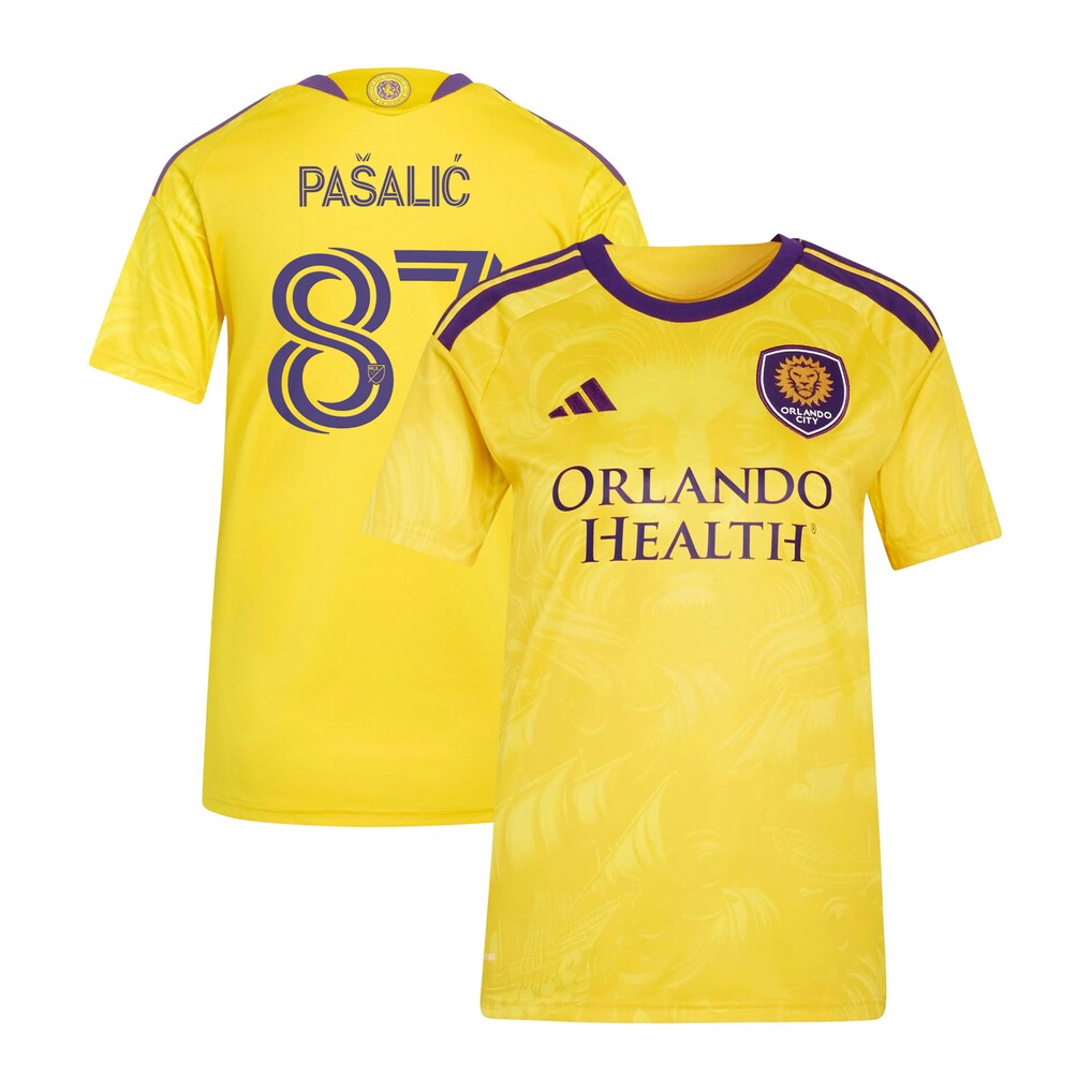 Marco Pašalić Orlando City SC adidas Women's 2026 Sunken Treasure Kit Jersey - Gold