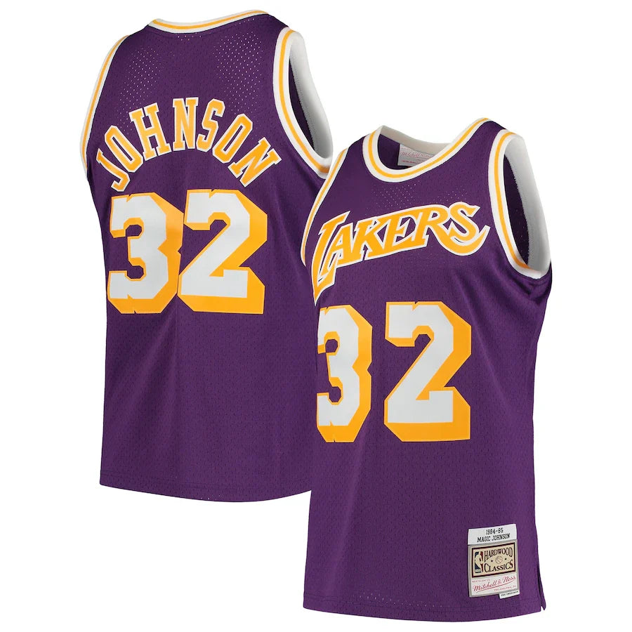 Magic Johnson Los Angeles Lakers 1984/85 Hardwood Classics - Purple