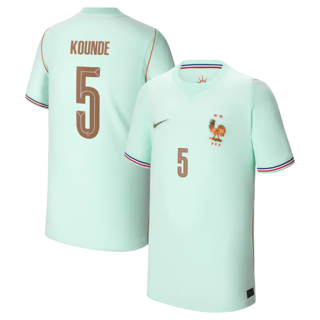 Jules Koundé France National Team Nike Youth 2026 Away Stadium Jersey - Green