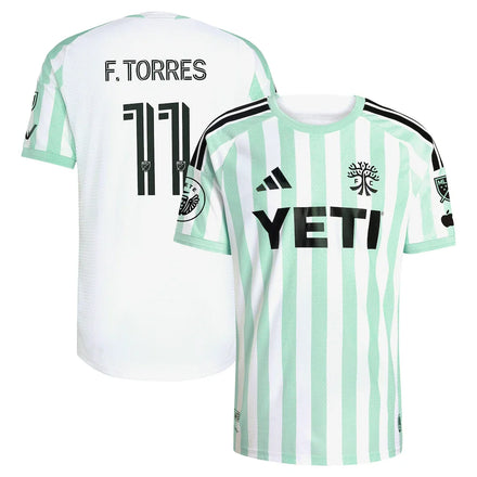 Facundo Torres Austin FC 2026 The Rooted Kit On-Field Patch Jersey - White