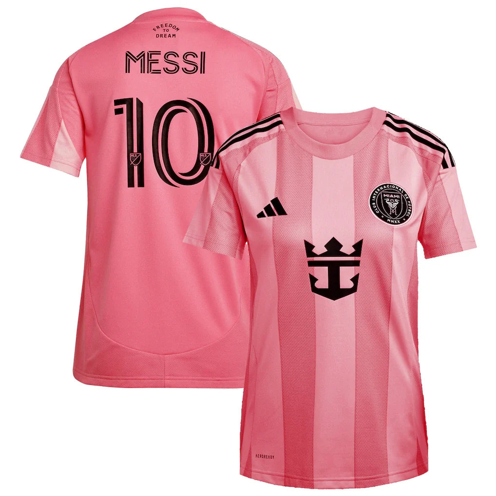Lionel Messi Inter Miami CF adidas Women's 2025 Euforia Player Jersey - Light Pink