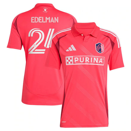 Daniel Edelman St. Louis CITY SC adidas 2025 Forever CITY Red Jersey - Red