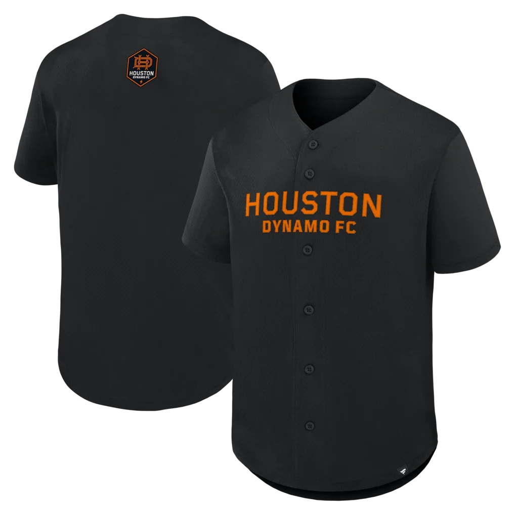 Houston Dynamo FC Maximum Intensity Button-Up Jersey - Black
