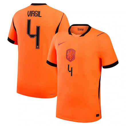 #4 Virgil van Dijk Netherlands National Team 2026 Home Match - Orange