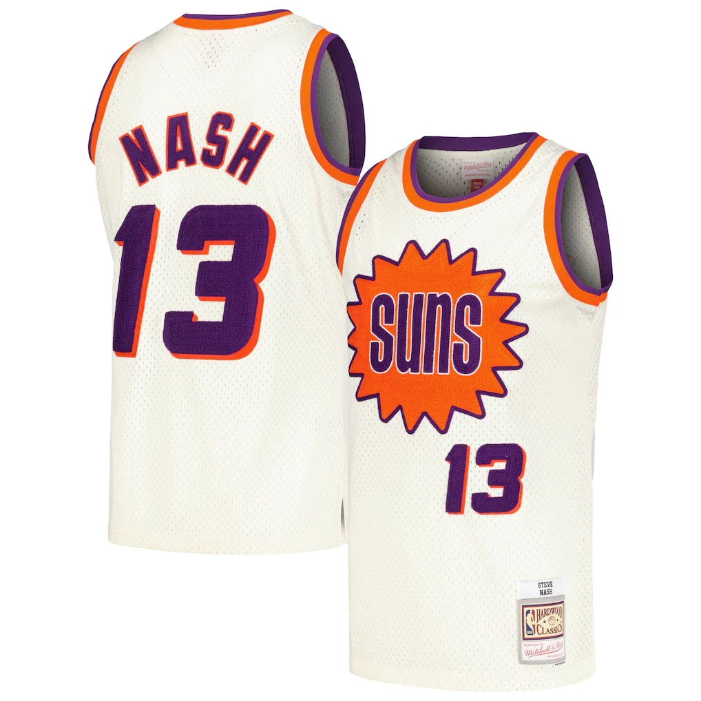 Steve Nash Phoenix Suns Chainstitch - Cream