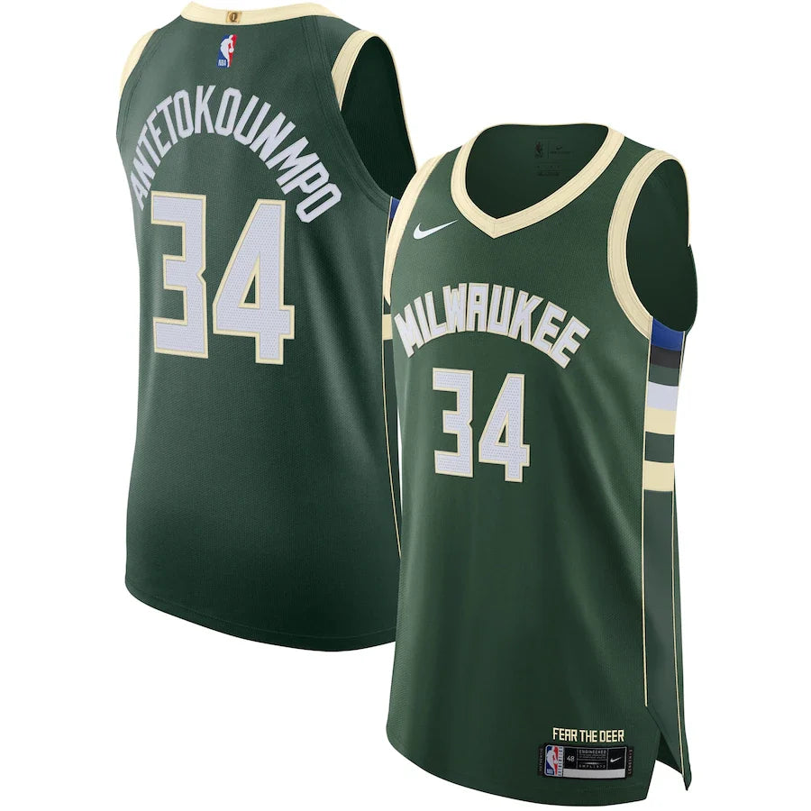 Giannis Antetokounmpo Milwaukee Bucks - Icon Edition - Hunter Green