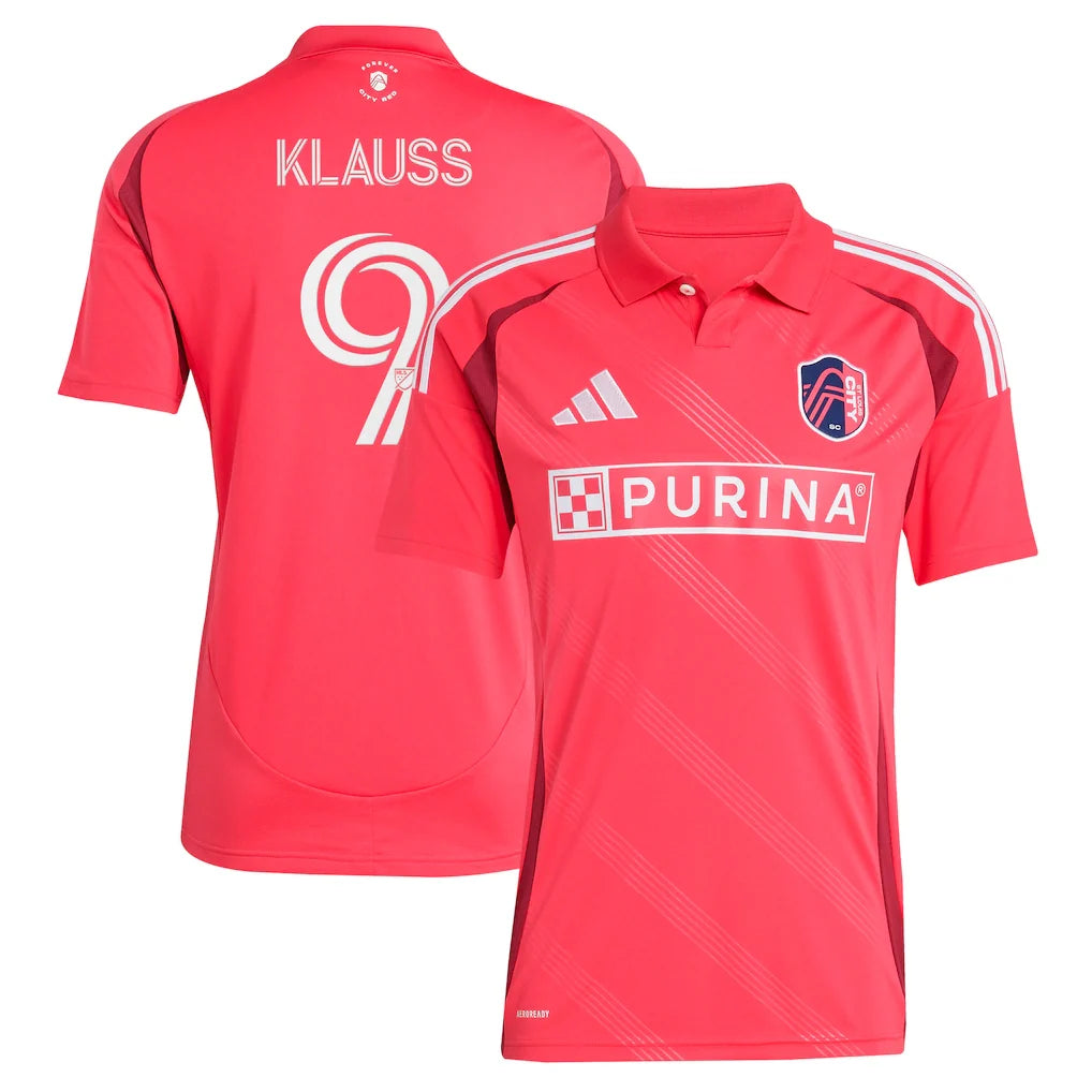 João Klauss St. Louis City SC adidas 2025 Forever CITY Red Player Jersey - Red