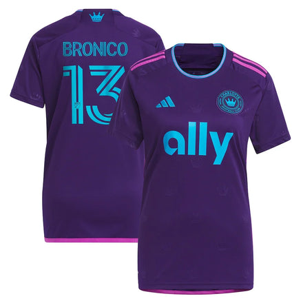 Brandt Bronico Charlotte FC adidas Women's 2023 Crown Jewel Kit Jersey - Purple