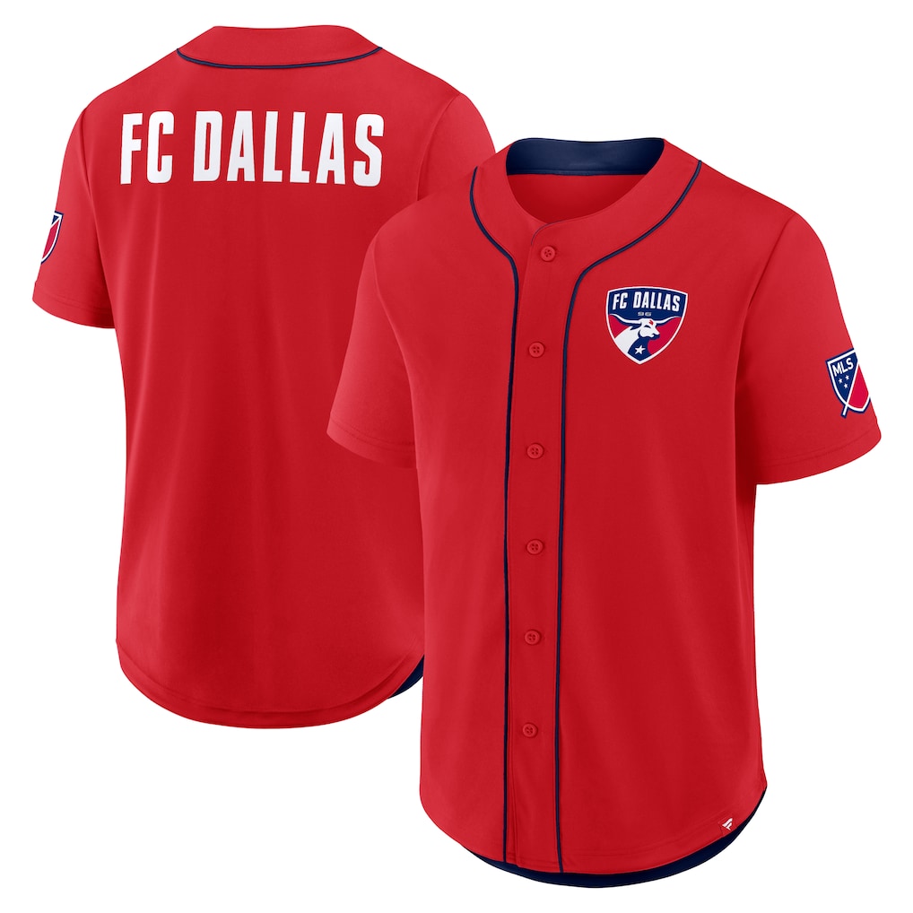 FC Dallas Injury Time Baseball Jersey - Red