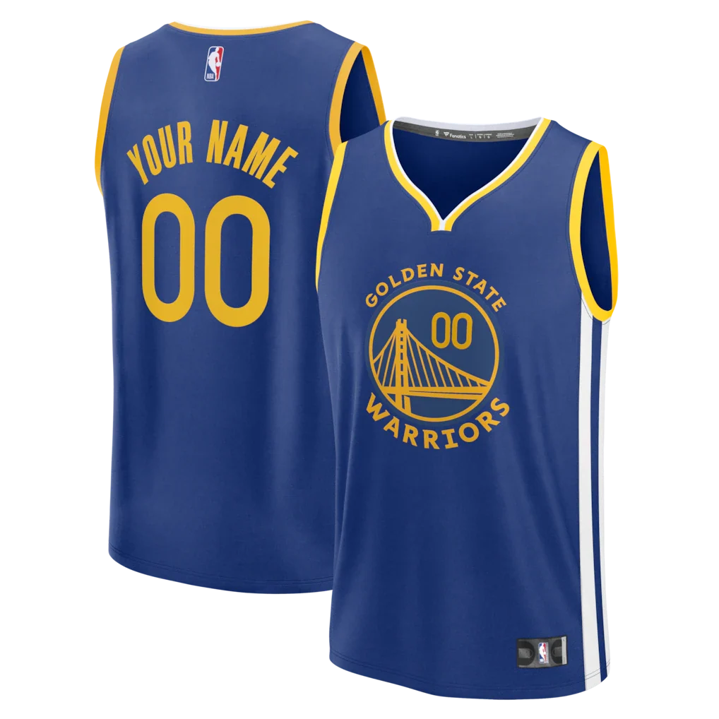 Golden State Warriors Custom Jersey - Icon Edition - Royal